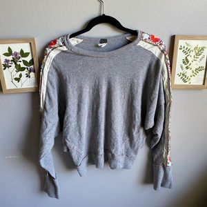 Free People Embroidered Long Sleeve